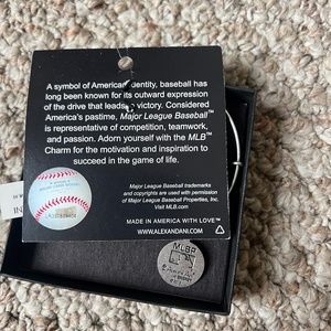 Silver Boston Red Sox Alex and Ani Bracelet